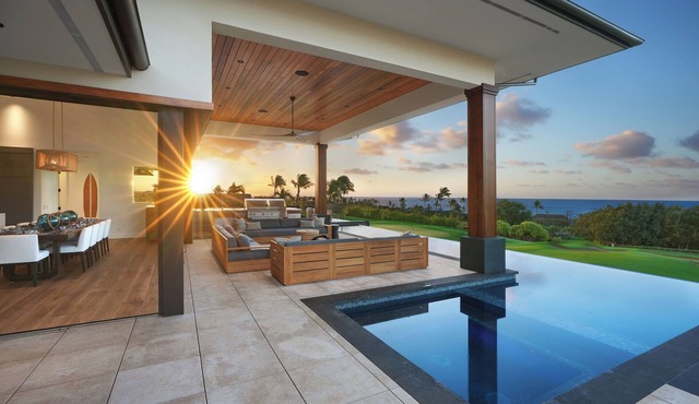 Private Paradise: Ocean-View Kukuiʻula Luxury Home With Pool and Spa