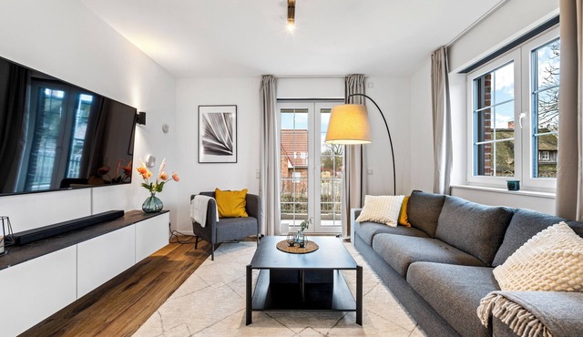 Stranddüne Rosenhagen - modern, maisonette, fitness area, flooded with light in Dassow