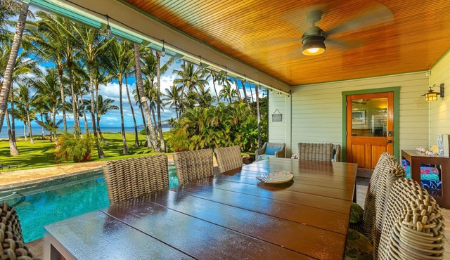 Summer Deal Beachfront Maui Home with Private Pool Sleeps 14 Guests
