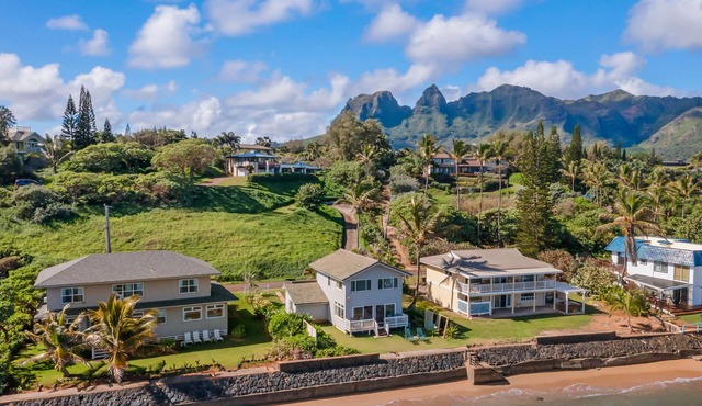 Summer Deal Oceanfront Kauai 2BR Home with Direct Beach Access
