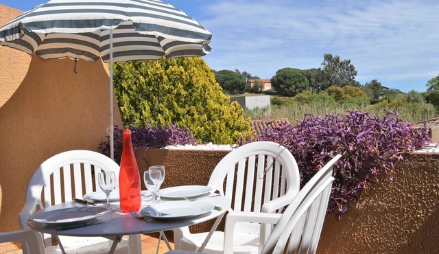 Sunny Studio with Terrace & Parking Near Saint-Clair Beach in Le Lavandou