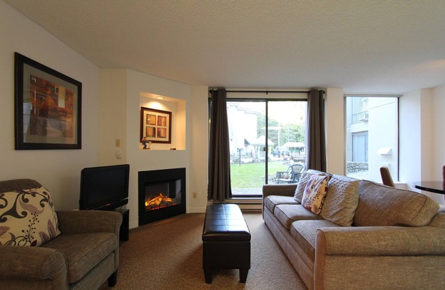 Marquise #221 | 1 Bedroom Condo with Kitchen, Fireplace, and Balcony in Whistler