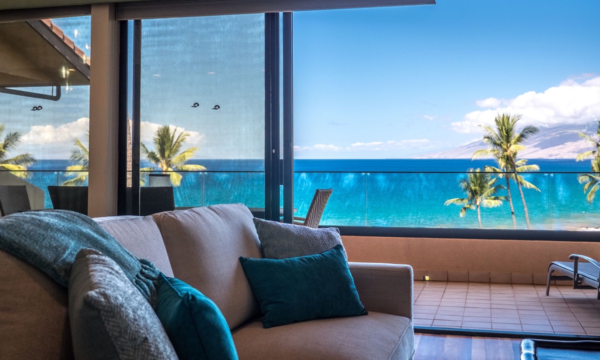 Wailea Condo | Elegant 2-bedroom condo at Makena Surf, #C-205, with beach access in beautiful Maui.