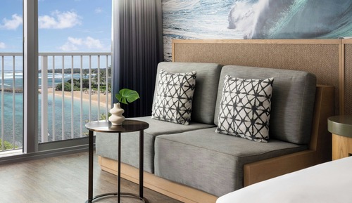 Room, 1 King Bed with Sofa bed, Partial Ocean View