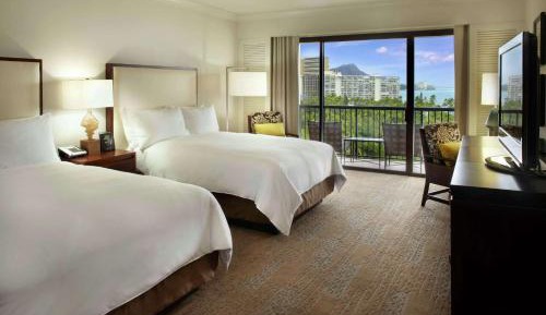 Ali'i Tower Ocean View with Two Double Beds