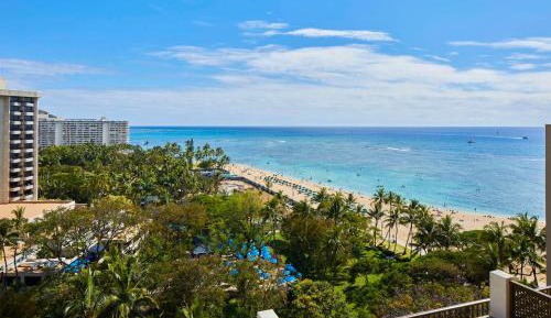 Double Room with Two Double Beds and Ocean View