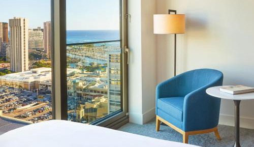 Queen Room with Two Queen Beds and Partial Ocean View