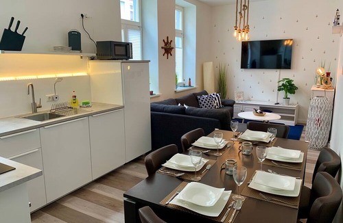Rostock Apartment | Maritime holiday apartment NAUTICA, quiet and family-friendly in the middle of R