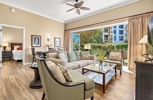 Kaanapali Condo | Maui Resort Rentals: Honua Kai Hokulani 112 – Super Quiet and Private Ground Floor 2BR, Easy Access to Pools, Beach, and BBQs, Large Lawn Area!