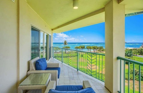Wailua Condo | G401 - Top Floor Ocean View Corner Suite - Extra Large Floor Plan in Kapaa w AC!