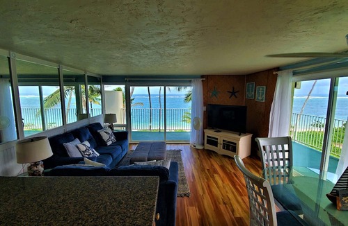 Punaluu Condo | North Shore end unit with wrap around lanai on Secluded Beach
