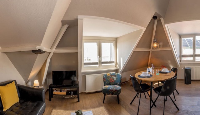 Boutique apartment with sea view, beach 50 meters in Zandvoort